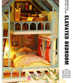 1x Mini Dollhouse Kit Country Villa Cottage? Room Box Miniature DIY Handmade