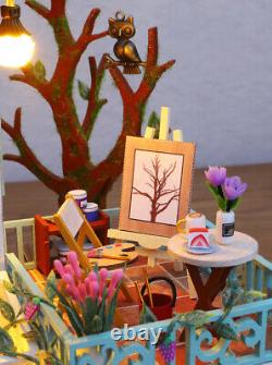 1x Mini Dollhouse Kit Country Villa Cottage? Room Box Miniature DIY Handmade