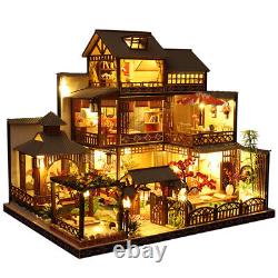 1x Mini Dollhouse Kit Janpaneses Style Retro Room Box Miniature DIY Handmade