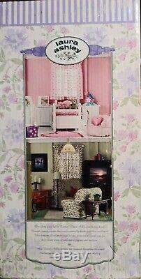 2001 Laura Ashley Four Room Decorator Dollhouse Living Room Kitchen Two Bedrooms