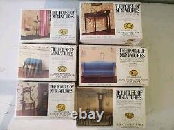 23 Piece Lot Of Antique House Of Miniatures Furniture Model Kits 14/23 SEALED