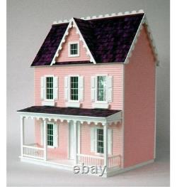 29 Vermont Farmhouse Jr Unfinished Dollhouse Kit with Front Porch, Gable Dormer