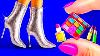 38 Barbie Hacks Diy Miniature Shoes Mini School Supplies And More Mini Crafts For Dolls