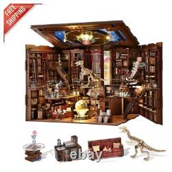 3D Wooden Miniature Book Nook Kit with LED & Dust Cover Inspirational Decor