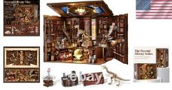 3D Wooden Miniature Book Nook Kit with LED & Dust Cover Inspirational Decor