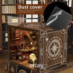 3D Wooden Miniature Book Nook Kit with LED & Dust Cover Inspirational Decor