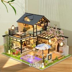 3D Wooden Miniature Dollhouse Ink Painting Lanting DIY Model Kit for Adult Gifts