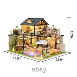 3D Wooden Miniature Dollhouse Ink Painting Lanting DIY Model Kit for Adult Gifts
