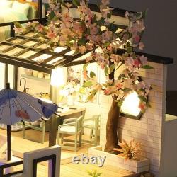 3D Wooden Miniature Dollhouse Ink Painting Lanting DIY Model Kit for Adult Gifts