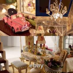 3D Wooden Miniature Dollhouse Kit DIY House Kit with Furniture, 124 Scale DIY Do