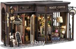 4.33x2.76 DIY Wooden Dollhouse Kit for Ages 14+ Gift Ready Packaging