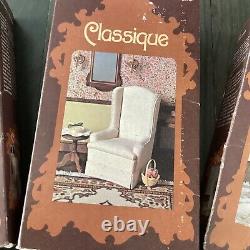 5pc Vintage Millie August Miniatures Classique Doll Furniture Kits Sofa Chair