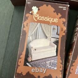5pc Vintage Millie August Miniatures Classique Doll Furniture Kits Sofa Chair