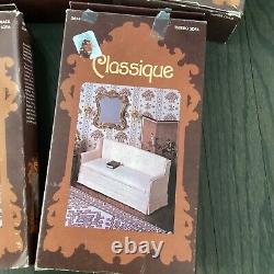 5pc Vintage Millie August Miniatures Classique Doll Furniture Kits Sofa Chair