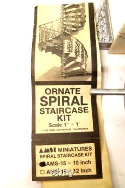 AMSI Miniatures Ornate Spiral Staircase Kit AMS-15=10 112 Scale 1979 Mint