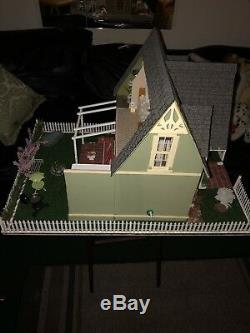 A 1/12 Scale Dollhouse on a Landscape base