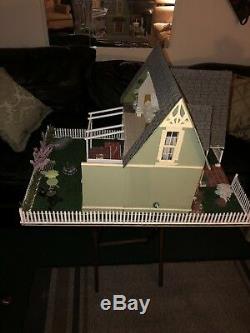 A 1/12 Scale Dollhouse on a Landscape base