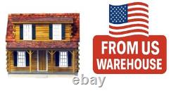Adirondack Log Cabin Dollhouse Kit Rustic 1 Scale Wood Cabin Miniature
