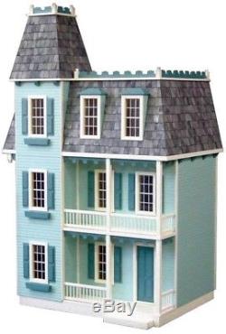 Alison Jr. Dollhouse Kit Appealing Classic Townhouse Style Mansard Roof New