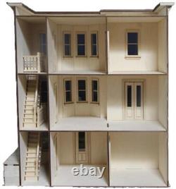 American Dolls House Park Ave. Grand Mansion 112 Scale Laser Cut Flat Pack Kit