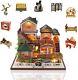 Ancient Wooden Chinese DIY Miniature Dollhouse Kit with Dustcover and Music