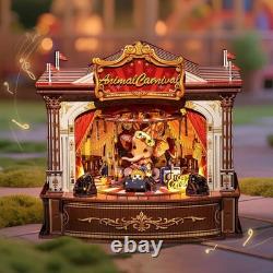 Animal Carnival Dollhouse Kit Miniature Wizardi Roombox Kit F07M5-80-TTBC501
