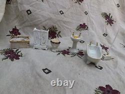 Antique Dollhouse and Furniture Lot