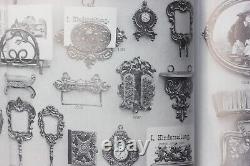 Antique German Dollhouse Gild Soft Metal J. A. Bäselsöder Brush Set Miniature