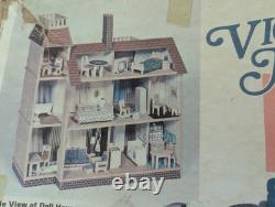 Arrow Dream Doll House Wood Assemble-by-Numbers Victorian Mansion #702 COMPLETE