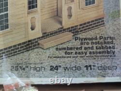 Arrow Dream Doll House Wood Assemble-by-Numbers Victorian Mansion #702 COMPLETE