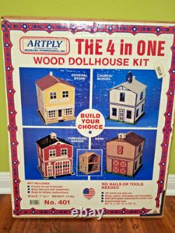 Artply Dollhouse Kit The 4 in One