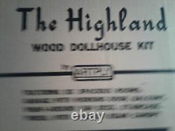 Artply The Highland Wood Dollhouse Kit Model 148 Made in USA