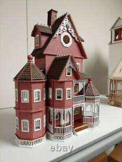 Ashley B Milled Siding Gothic Victorian Quarter Scale Dollhouse (148)
