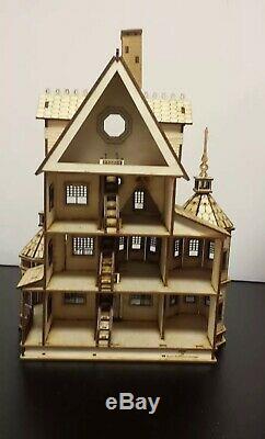 Ashley Gothic Victorian Dollhouse Quarter Inch/ 148 scale Kit