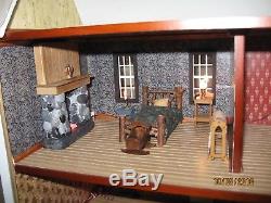 Assembled Colonial Lighted Dollhouse Half Scale From Real Good Toys Kit