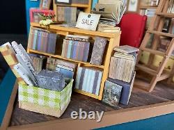 Assembled Rolife LED Miniature Dollhouse Sam's Study Library With Lights 124