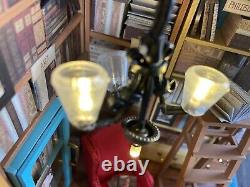 Assembled Rolife LED Miniature Dollhouse Sam's Study Library With Lights 124