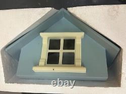 Assembly Required Wooden Dolls House DIY Kit (New) Scale 112 Blue/White/Green