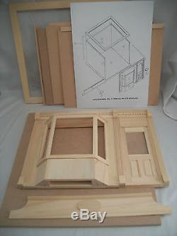 BAY WINDOW SHOP KIT - by Houseworks 9992 unfinished wood 1/12 scale dollhouse