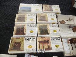 BIG lot of mostly NEW House Of Miniatures Vintage Dollhouse Furniture Kits