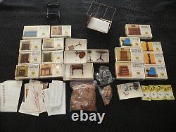 BIG lot of mostly NEW House Of Miniatures Vintage Dollhouse Furniture Kits
