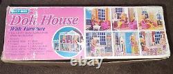 BLUE BOX DOLL HOUSE With FURNITURE VINTAGE! RARE! (NEW IN ORIGINAL BOX #32072)