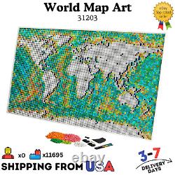BRAND NEW World Map Art 31203 Bricks Building Set READ DISCRIPTION