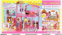 Barbie DLY32 Estate Three-Story Town House Colourful and Bright Doll House