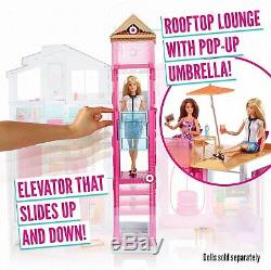 Barbie DLY32 Estate Three-Story Town House Colourful and Bright Doll House