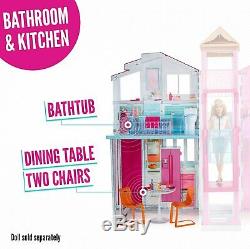 Barbie DLY32 Estate Three-Story Town House Colourful and Bright Doll House