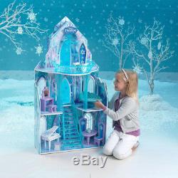 Barbie Dream House Frozen Ice Castle 3 Story Doll Mansion Furnished Dollhouse