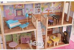 Barbie Dream House Size Mansion Dollhouse Over 4 ft Tall with Furniture 8 Rooms