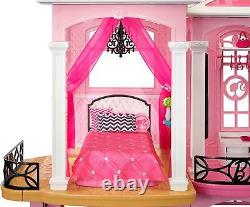 Barbie Floors Pop-Up Dream House Game Play Girls Kids Children Bathroom Dolls