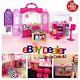Barbie Pink Miniature Fashion Dream Dollhouse Girl Play Room Kit Kid Doll House